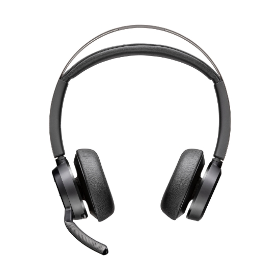 Obrázek Poly Voyager Focus 2 bezdrátová náhlavní souprava, BT700 USB-A/USB-C adaptér, nabíjecí stojan, stereo