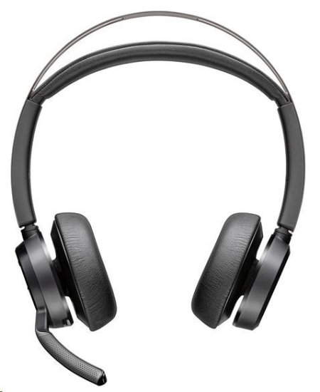 Obrázek Poly Voyager Focus 2 MS Teams bezdrátová náhlavní souprava, USB-A/C adaptér, stereo, nabíjecí stojánek