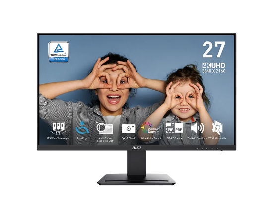 Obrázek MSI LCD PRO MP273U, 27", IPS, 4K UHD, 60Hz, 4ms, Black
