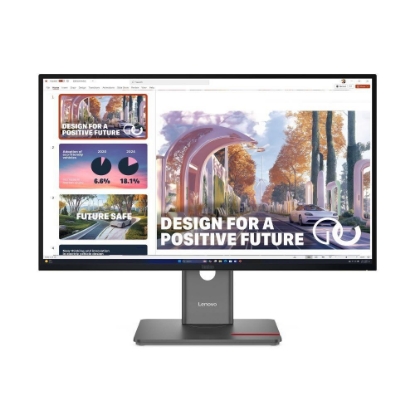 Obrázek LENOVO LCD P27QD-40 - 27",ECO-IPS,16:9,2560x1440,120Hz,350cd/m2,1500:1,4ms(GtG),HDMI,DP,DPout,DC,USBHub,USB-C,RJ45,Pivot