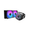 Obrázek Cooler Master vodní chladič MasterLiquid Atmos II VRM 240, 2 x 120mm, LGA1851, AM5, černá