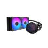 Obrázek Cooler Master vodní chladič MasterLiquid Atmos II Pixel LED, 2 x 120mm, LGA1851, AM5, černá