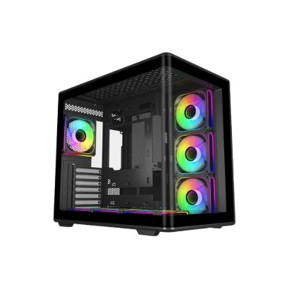 Obrázek Cooler Master case Elite 600, ATX, Průhledná bočnice, 7x 120mm ARGB Fan, Černá