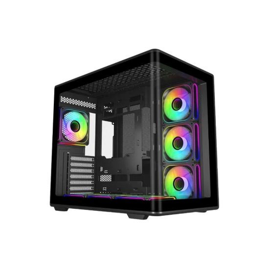 Obrázek Cooler Master case Elite 600, ATX, Průhledná bočnice, 7x 120mm ARGB Fan, Černá