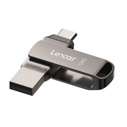 Obrázek Lexar flash disk 128GB - JumpDrive D400 Dual USB-C & USB-A 3.1 (čtení až 130MB/s)