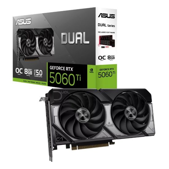 Obrázek VGA ASUS Dual GeForce RTX 5060 Ti 8GB GDDR7 OC