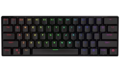 Obrázek Endorfy herní klávesnice Thock Compact BR RGB /USB/ brown sw. / bezdrátová / mechanická / US layout / mini /černá RGB