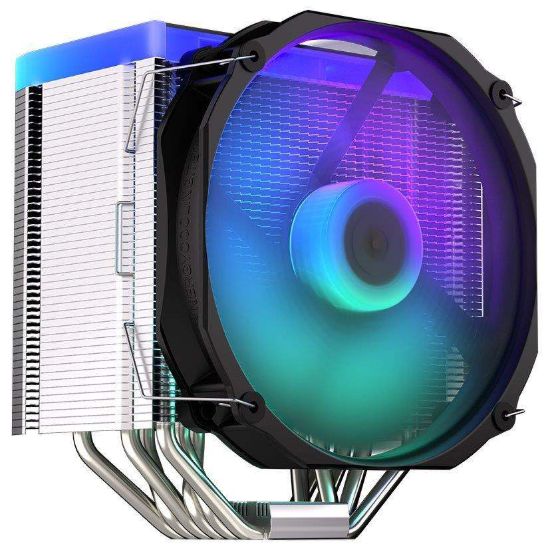 Obrázek Endorfy chladič CPU Fortis 5 ARGB / 140mm fan/ 6 heatpipes / PWM / nanoreset controller / LGA1851 / AM5