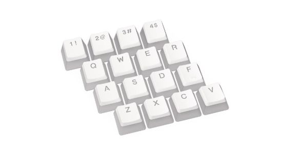 Obrázek Endorfy klávesy PBT Pudding OWH Double shot, bílá