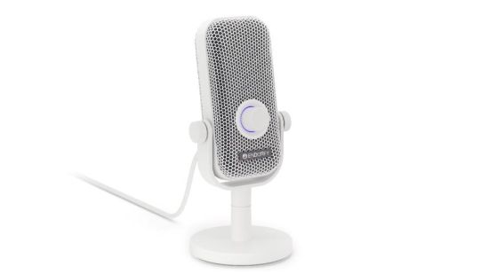 Obrázek Endorfy mikrofon Solum Voice S, stojánek, pop-up filtr, RGB, USB-C, 3.5mm Jack, Bílá