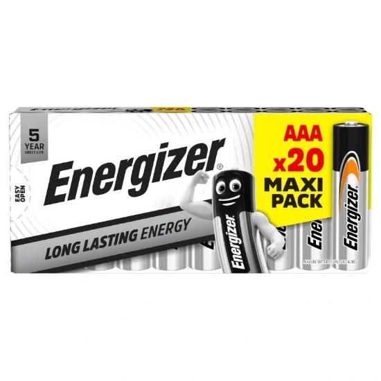 Obrázek Energizer LR03/20 Everyday AAA family 20pack Alkalické