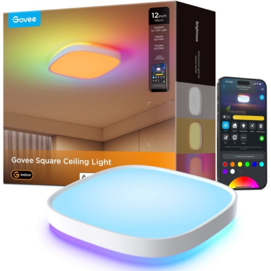Obrázek Govee RGBICWW Smart duální stropní světlo 2400lm 30cm Matter