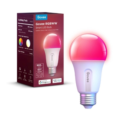 Obrázek Govee Smart žárovka RGBWW 9W-60W 800lm E27 Long Life