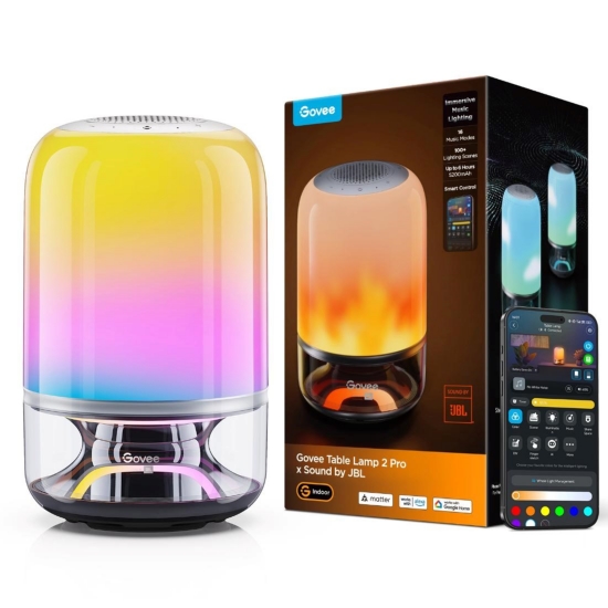 Obrázek Govee Table Lamp 2 RGBW Akumulátorová lampa s reproduktorem - zvuk od JBL