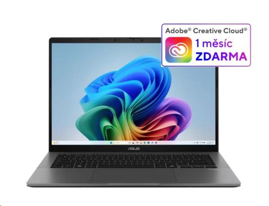 Obrázek ASUS NTB Vivobook S14 (S3407QA- OLED063 W), X1 26 100, 14" FHD, 32 GB, 1 TB SSD, Adreno, W11 Home, Matte Gray