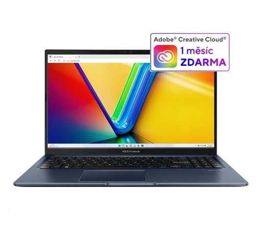 Obrázek ASUS NTB Vivobook 15 (X1502VA-BQ687W), i5-13420H, 15.6" FHD, 16GB, 1TB SSD, UHD, W11 Home, Quiet Blue