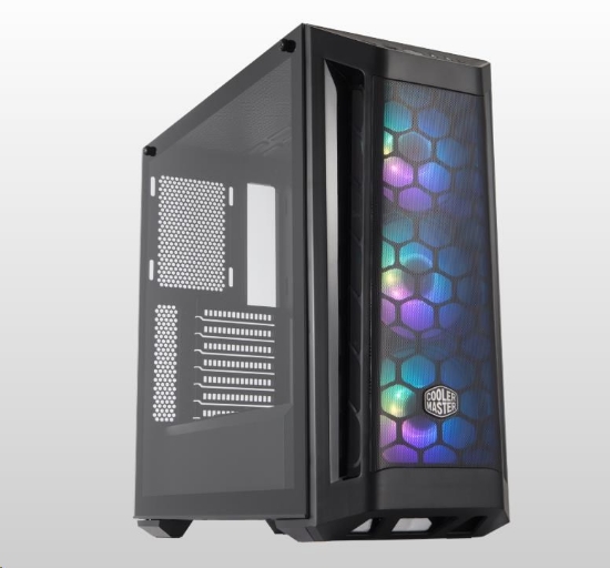Obrázek Cooler Master case MasterBox MB511 ARGB, E-ATX, Průhledná bočnice, 1x 120mm Fan, Černá