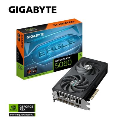 Obrázek GIGABYTE VGA NVIDIA GeForce RTX 5060 EAGLE OC 8G, 8G GDDR7, 3xDP, 1xHDMI