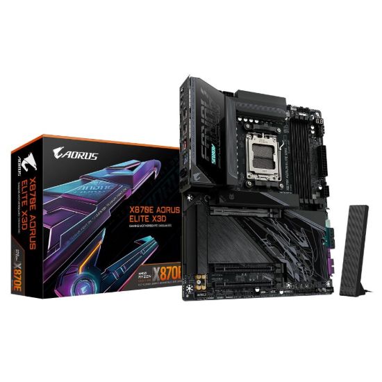 Obrázek GIGABYTE MB Sc AM5 X870E A ELITE X, AMD X870E, 4xDDR5, 2xUSB- C, 2xHDMI, ATX