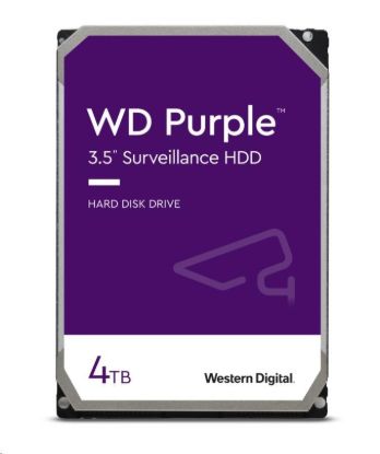 Obrázek WD PURPLE WD44PURZ 4 TB, SATA III 3.5", 128MB, 180MB/ s, CMR