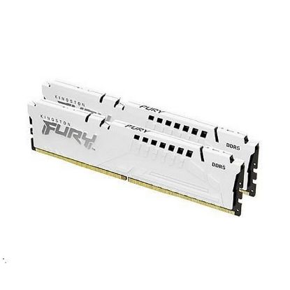 Obrázek KINGSTON DIMM DDR5 32GB (Kit of 2) 6000MT/s CL36 FURY Beast Bílá EXPO