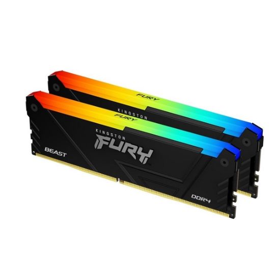 Obrázek KINGSTON DIMM DDR4 32GB (Kit of 2) 3600MT/s CL18 FURY Beast RGB, XMP