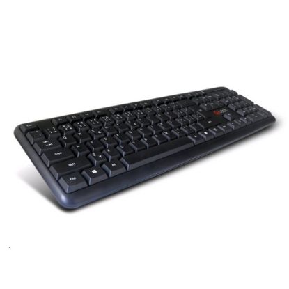 Obrázek C-TECH klávesnice KB-102 USB, slim, black, CZ/SK