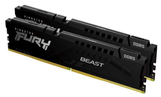 Obrázek KINGSTON DIMM DDR5 32GB (Kit of 2) 5600MT/s CL40 FURY Beast Černá