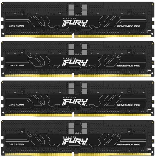 Obrázek KINGSTON DIMM DDR5 64GB (Kit of 4) 4800MT/s CL36 FURY Renegade Pro ECC Reg PnP
