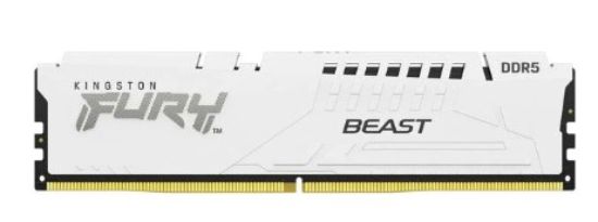 Obrázek KINGSTON DIMM DDR5 64GB (Kit of 4) 5600MT/s CL40 FURY Beast White XMP