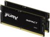 Obrázek KINGSTON SODIMM DDR5 32 GB (Kit of 2) 6000MT/ s CL38 FURY Impact XMP