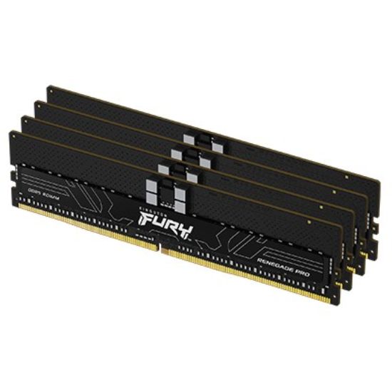 Obrázek KINGSTON DIMM DDR5 64GB(Kit of 4) 6400MT/s ECC Reg FURY Renegade Pro XMP
