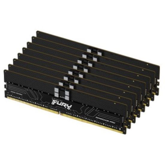 Obrázek KINGSTON DIMM DDR5 128GB (Kit of 8) 6400MT/s CL32 ECC 1Rx8 FURY Renegade Pro EXPO