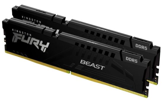 Obrázek KINGSTON DIMM DDR5 32GB (Kit of 2) 6800MT/s CL34 ECC FURY Beast XMP Černá