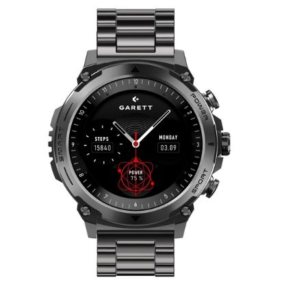 Obrázek Garett Smartwatch Atom Black Steel