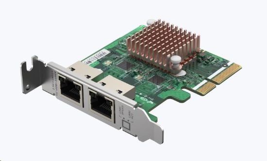 Obrázek QNAP QXG-2G2T-I225 rozšiřující karta 2x 2,5GbE pro PC i NAS