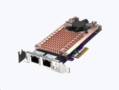 Obrázek QNAP QM2-2P2G2T rozšiřující karta 2x2,5GbE, 2xM.2 NVMe 2280 PCIe Gen3x2 pro PC i NAS