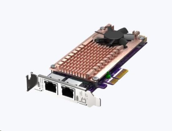 Obrázek QNAP QM2-2P2G2T rozšiřující karta 2x2,5GbE, 2xM.2 NVMe 2280 PCIe Gen3x2 pro PC i NAS