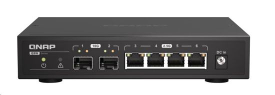 Obrázek QNAP switch QSW-2104-2S (4x2,5GbE,2xSFP+,fanless)