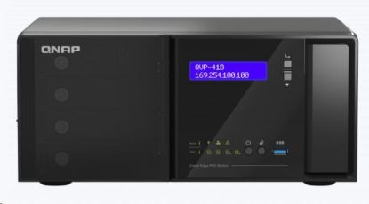 Obrázek QNAP QVP-41B-8G-P (2C/J4125/2,0GHz/8GBRAM/4xSATA/2xM.2/3xUSB3.2/2xHDMI/16xGbE/2xGbE/SFPcombo/16xPoE+/140W)