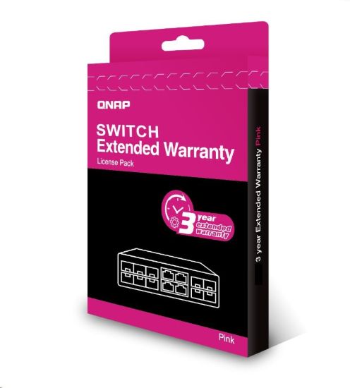 Obrázek QNAP LW-NW-PINK-3Y-EI elektronická prodlužujicí záruka 3 roky