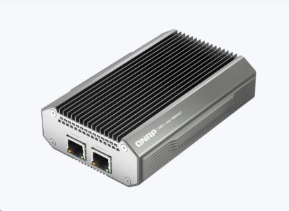 Obrázek QNAP QNA-UC10G2T adaptér USB-C/Thunderbolt 4 na 2x 10GBASE-T (2x10GbE,1xUSB-C4/TB4,fanless)