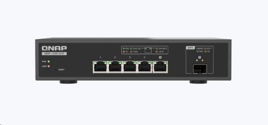 Obrázek QNAP switch QSW-L3205-1C4T (4x10GbE,1x10GbE/SFP+combo,fanless)