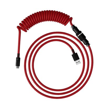Obrázek HyperX USB-C Coiled Cable Red-Black - Příslušenství ke klávesnici