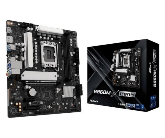 Obrázek ASRock MB Sc LGA1851 B860M- X Gen5, Intel B860, 2xDDR5, 1xDP, 1xHDMI, mATX