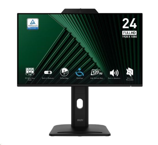 Obrázek MSI LCD PRO MP242PMG, 23.8", 1920 x 1080, IPS, 120Hz, 300nits, VESA 100x100, Black