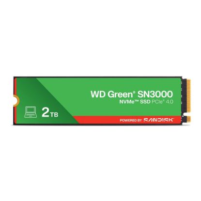 Obrázek WD GREEN SSD 2 TB SN3000 Powered by SanDisk, PCIe Gen4 x 4, M.2 2280, (R: 5000/ W: 4200 MB/ s)