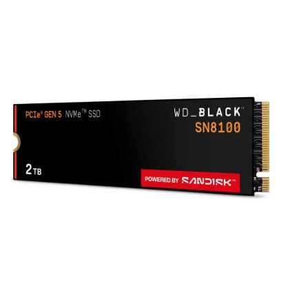 Obrázek WD BLACK SSD NVMe 2 TB PCIe SN8100 Powered by SanDisk, Gen5, (R: 14900, W: 14000MB/ s)