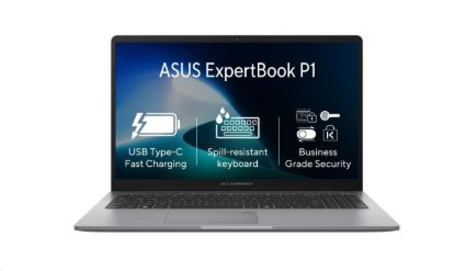 Obrázek ASUS NTB ExpertBook P1 (P1503CVA-S70758X), i5-13420H, 15.6" 1920 x 1080, 8GB, 512GB SSD, UHD, W11 Pro, Gray