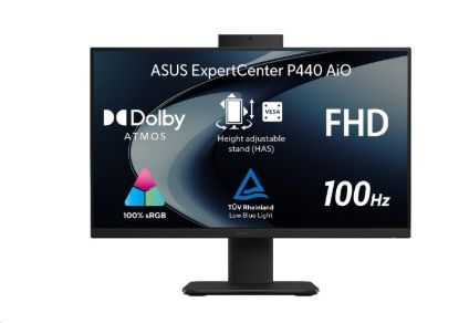 Obrázek ASUS PC AiO ExpertCenter P44 (P440VAK- BPC040XA), i5- 13420H, 23.8" 1920 x 1080, 8 GB, 512 GB SSD, UHD, W11 Pro EDU…